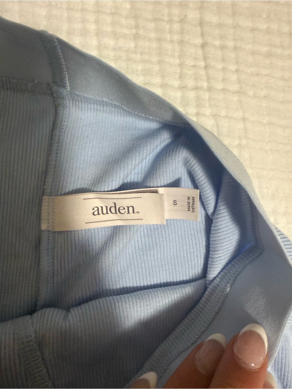 Auden Light Blue Ribbed Bralette & Boxer Set - Picture 4 of 6